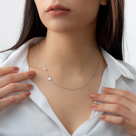 Personalized 14K Solid Gold Sideways 