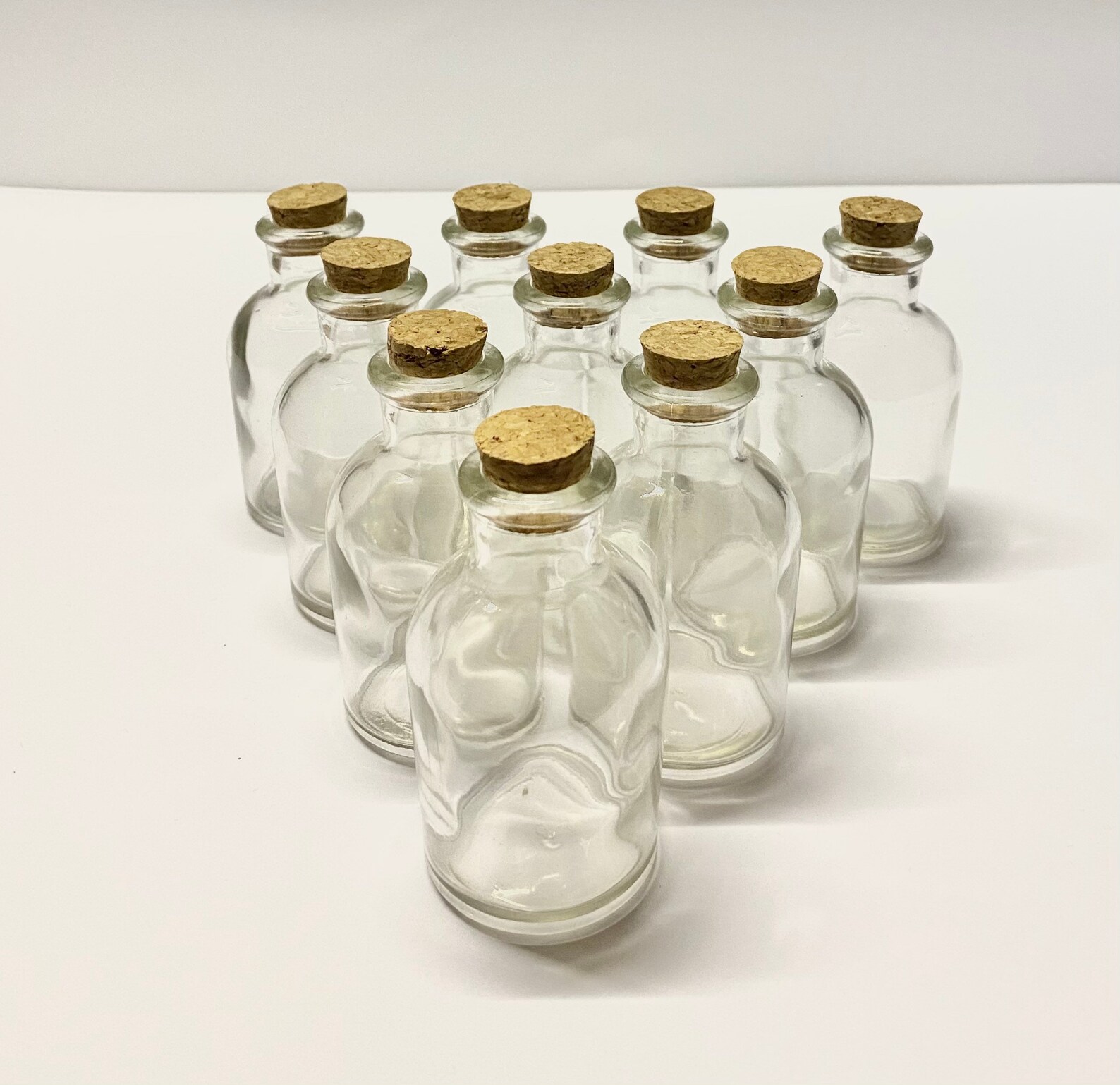 Small Glass Corked Bottles 50ML Wedding favour bottles Etsy