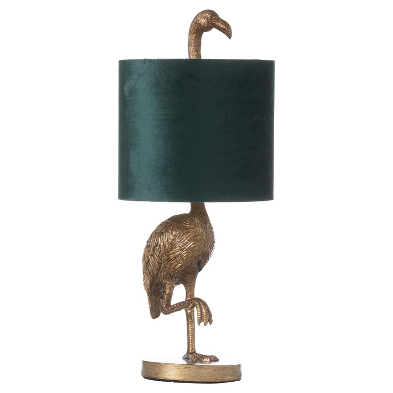 Antique Gold Animal Base Table Lamps With Velvet Shade Etsy