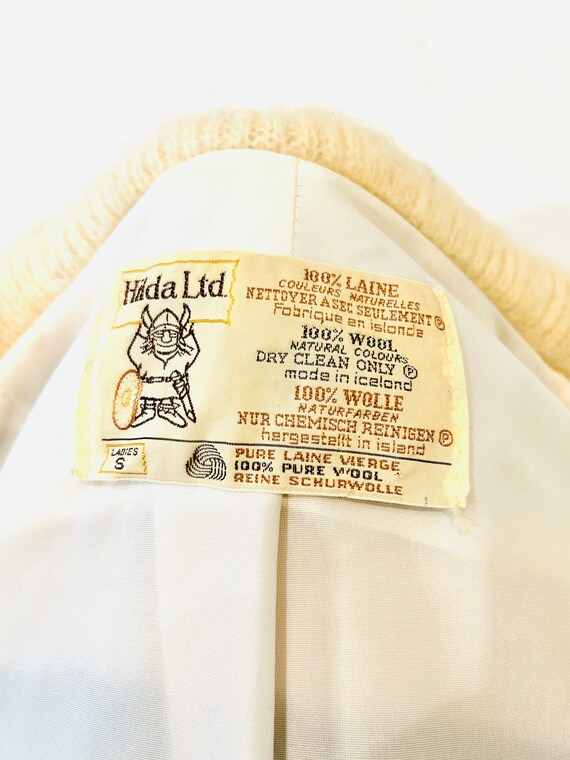 RARE 1970s vintage HILDA Ltd wool coat-Made in Ic… - image 7