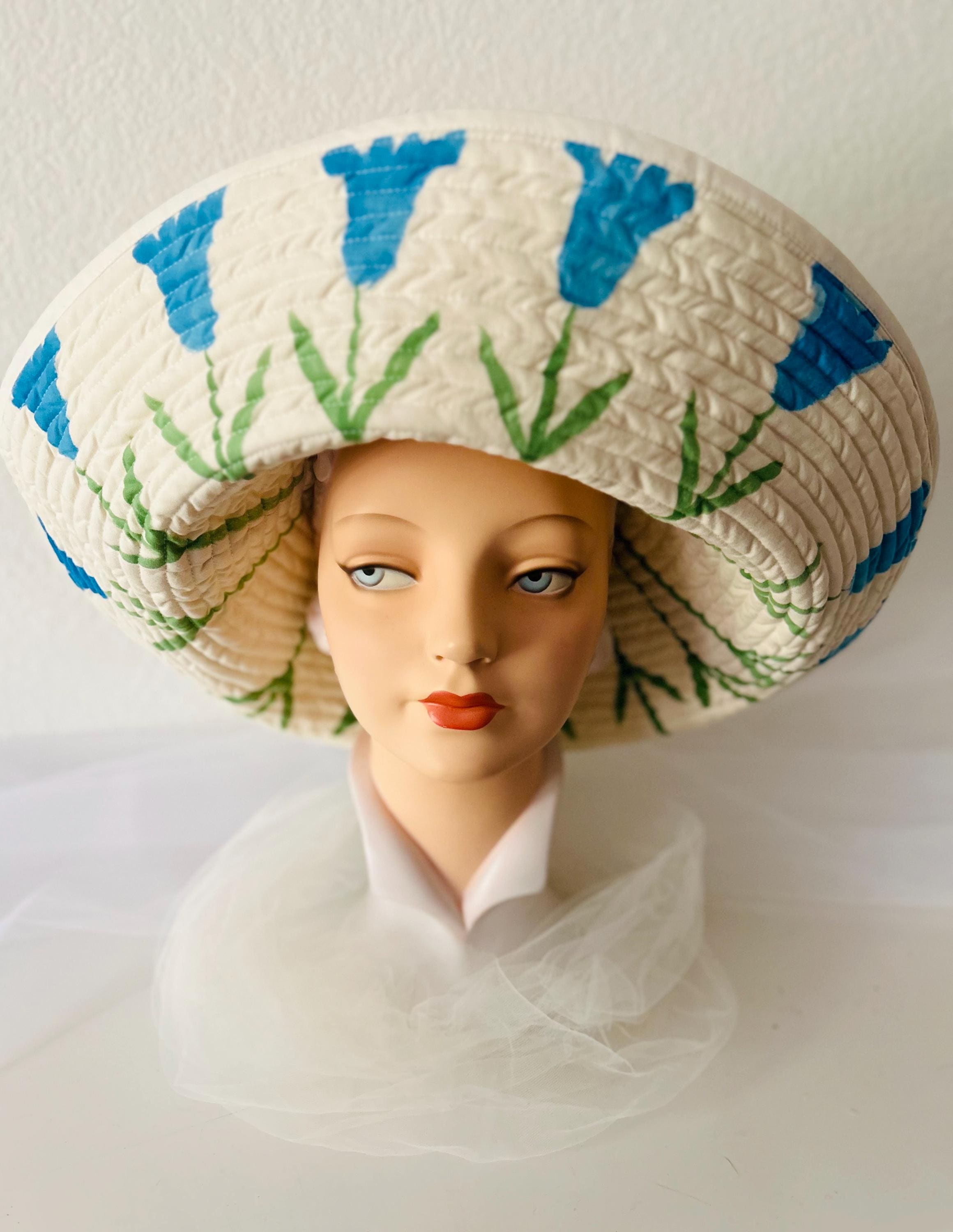 Gorgeous Romoualda Hand-painted Hat “violeta Gran Bucket Hat 