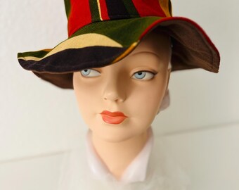 Vintage 90s Helen Kaminski Straw Boater/black Ribbon Accent  display picture 1