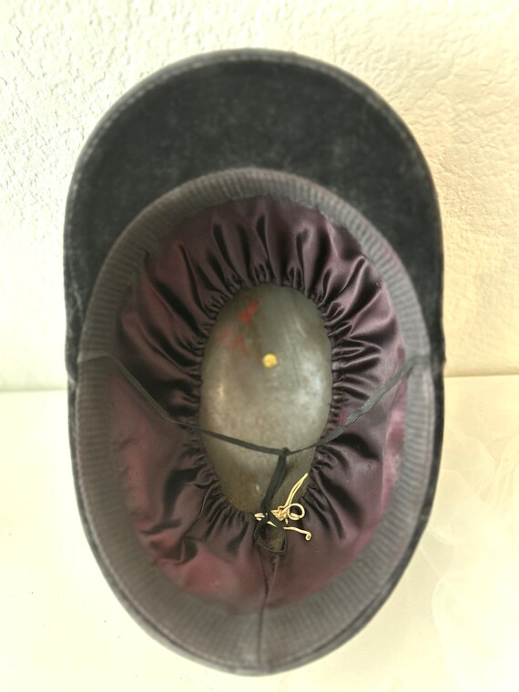 Vintage Equestrian Helmetblack velvet Gem