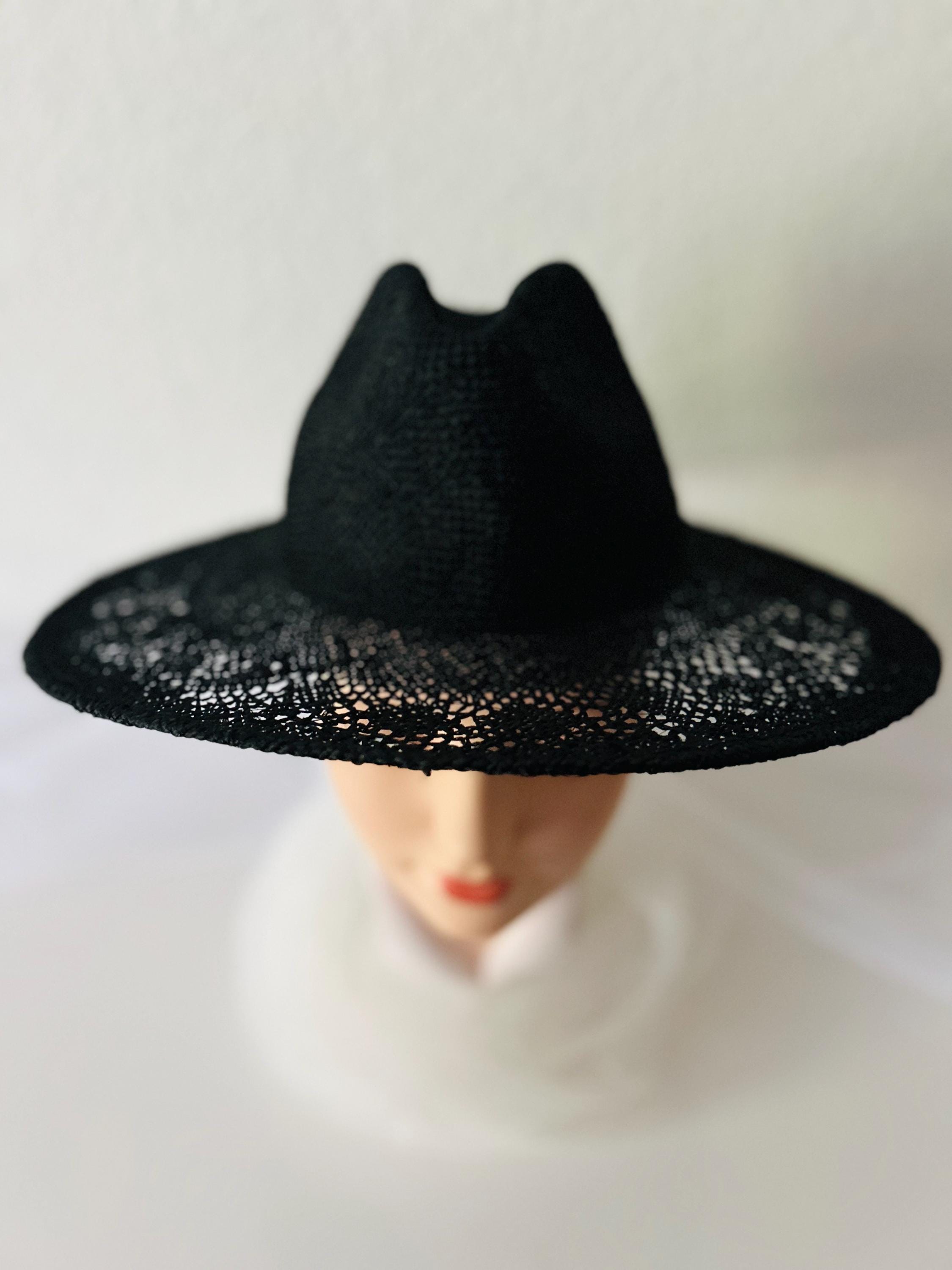 NEW! Wyeth Black Woven Straw Cowboy Hat Black straw cowboy hat by SoonNoon – SoonNoon Hats main image 2