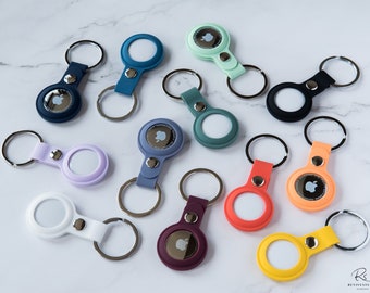 Silicone AirTag Keychain: Minimalist Tracker Cover, Anti-Lost Key Ring