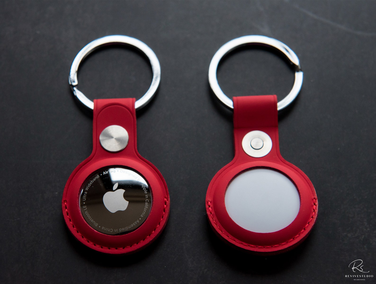 AirTag Key Ring PU Material/AirTag Case/AirTag Etsy