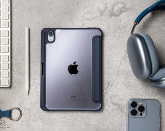 Silicone iPad Case with Apple Pencil Pocket & Stand