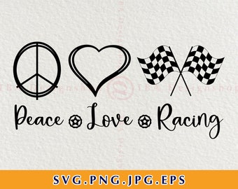 Free Free 123 Peace Love Racing Svg Free SVG PNG EPS DXF File