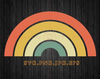 Download Rainbow Vintage Svg Etsy