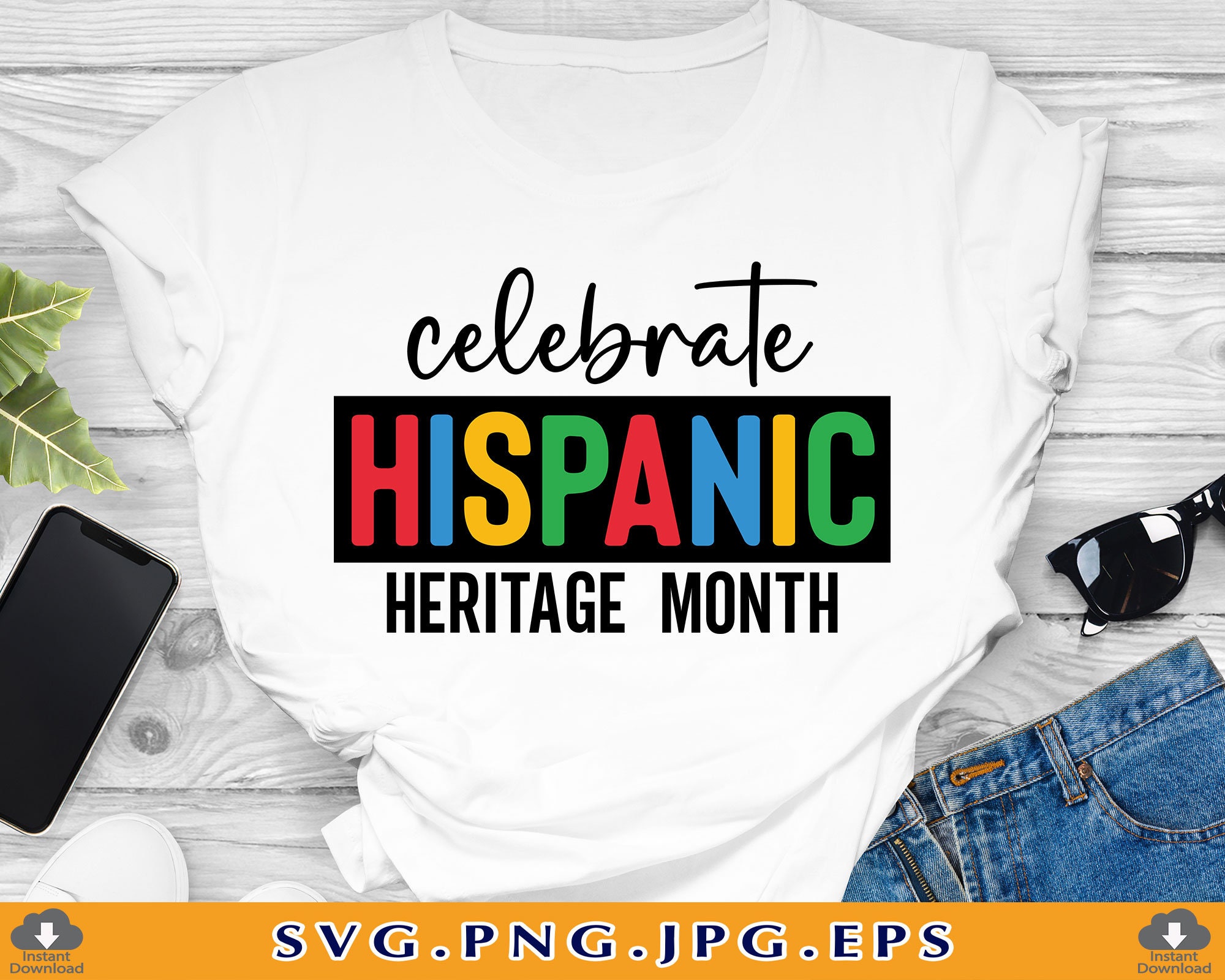 Celebrate Hispanic Heritage Month SVG National Hispanic Etsy