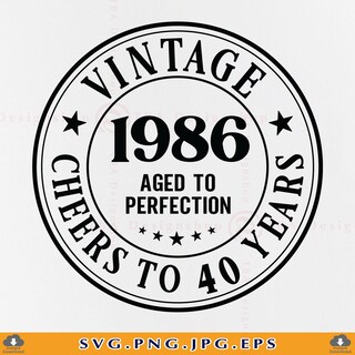 Tazza 40° Compleanno Vintage 'Aged To Be Perfected Since 1982', Ceramica 330 Ml, Lavabile In Lavastoviglie, Colore Nero
