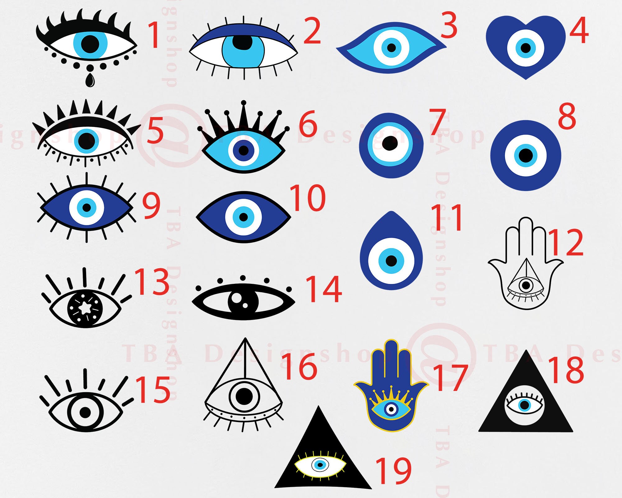 Evil Eye Template