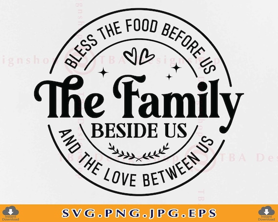 Bless the Food Before Us Svg Kitchen Quote Saying SVG - Etsy