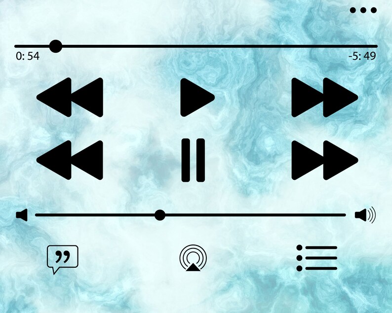 Audio Control Buttons SVG, Music Player Buttons SVG, Spotify Music ...