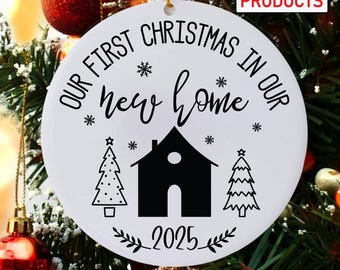First Christmas New Home Ornament SVG, New House 2025 (Digital Download)