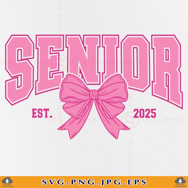 Senior 2025 Coquette Bow Shirt Etsy