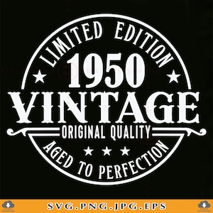 75º aniversário SVG, 75º aniversário SVG, envelhecido até a perfeição, vintage 1950, 75º aniversário camisa SVG, 75º aniversário presente SVG, arquivos para Cricut, SVG, PNG