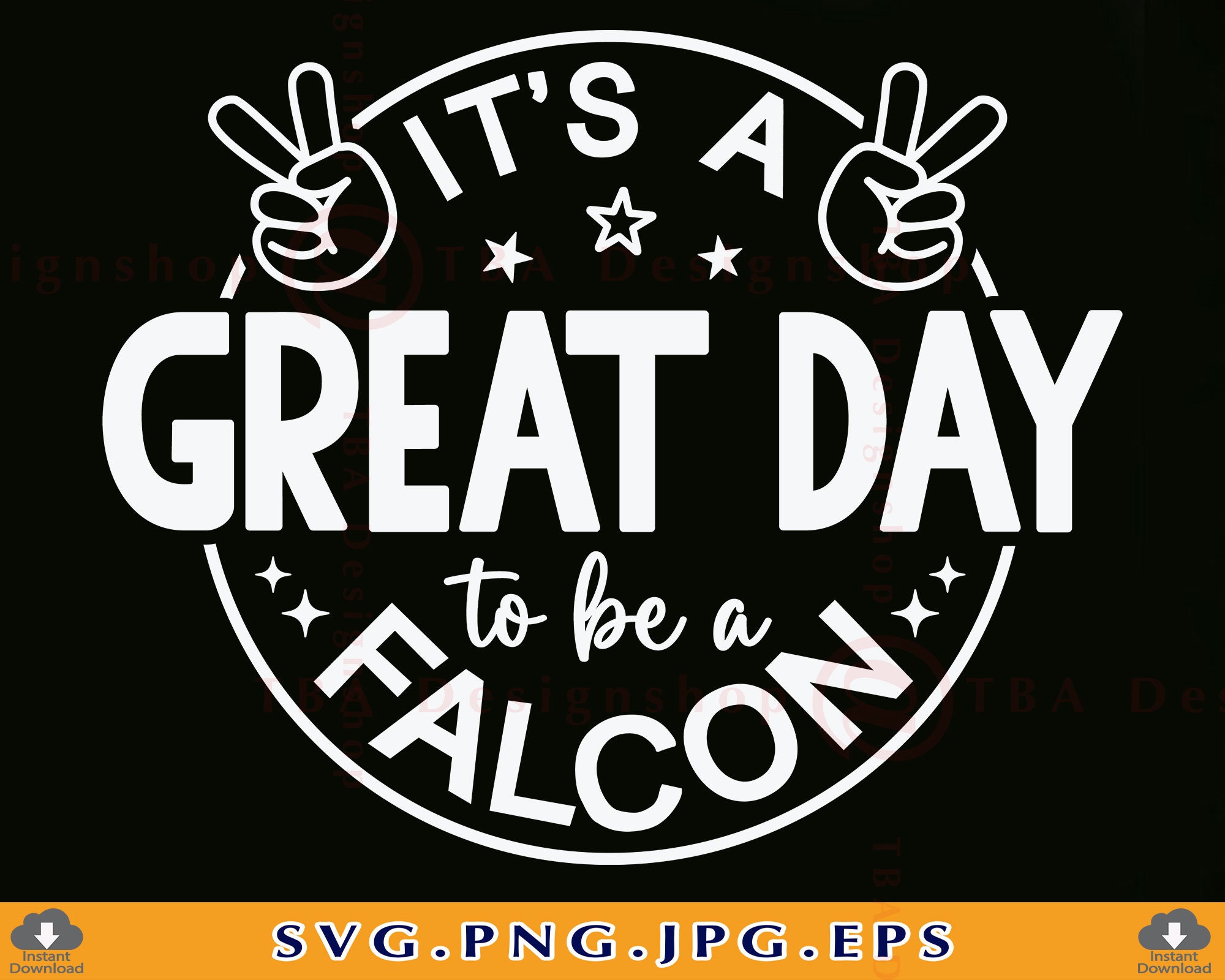 It's a Great Day to Be A Falcon Svg School Spirit SVG Etsy