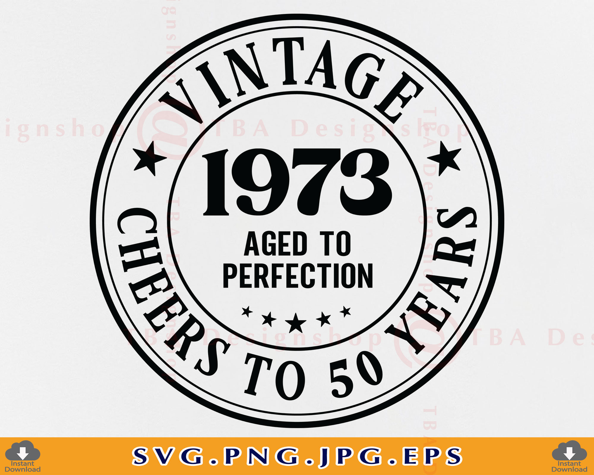 50th Birthday SVG 50 Birthday Svgvintage 1973 Aged to Etsy Australia