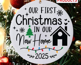 First Christmas New Home Ornament SVG, PNG, Cricut Cut File (Digital Download)