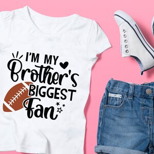 Football Brother SVG Football Sister SVG Im My Brothers - Etsy