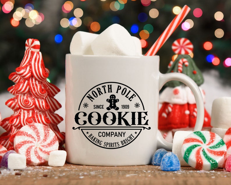 North Pole Cookie Company Gingerbread SVG Christmas Farmhouse - Etsy