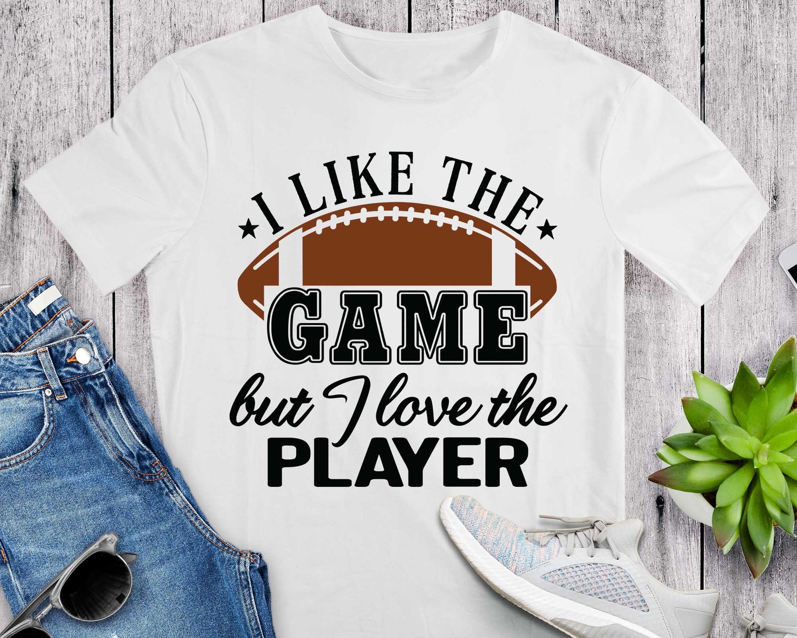 I Like the Game but I Love the Player Football SVG Friday | Etsy
