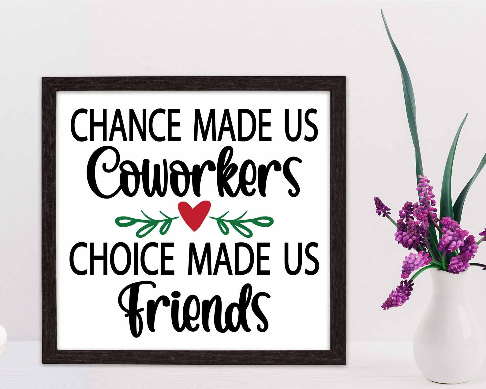 Chance Made Us Coworkers SVG Friends by Choice Coworker | Etsy