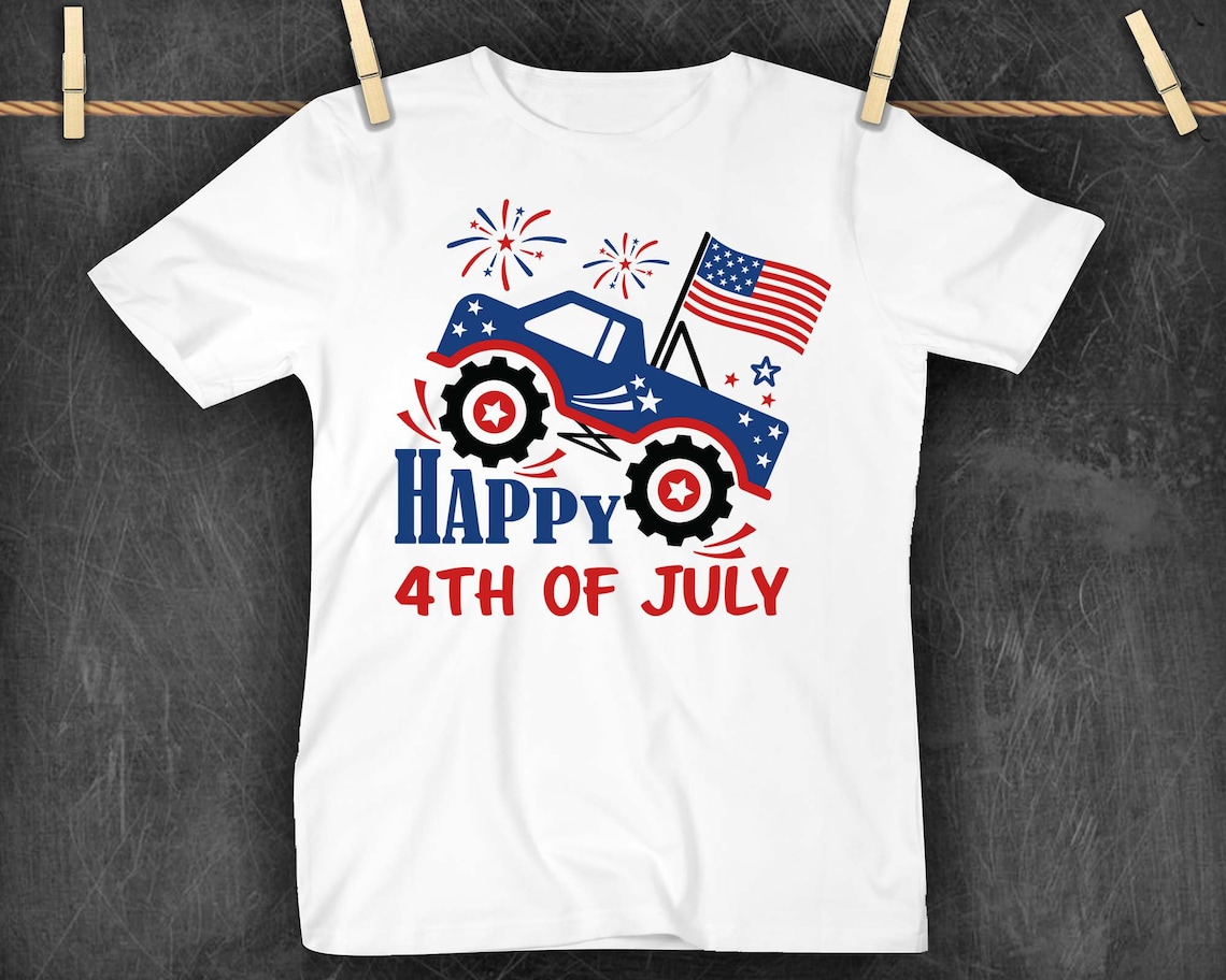 Happy 4th July SVG 4th of July Svg Truck SVG July 4th Svg | Etsy