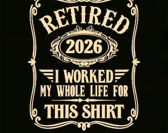 Ruhestand 2026 SVG, lustiges Ruhestands-Shirt-Design (Digitaler Download)