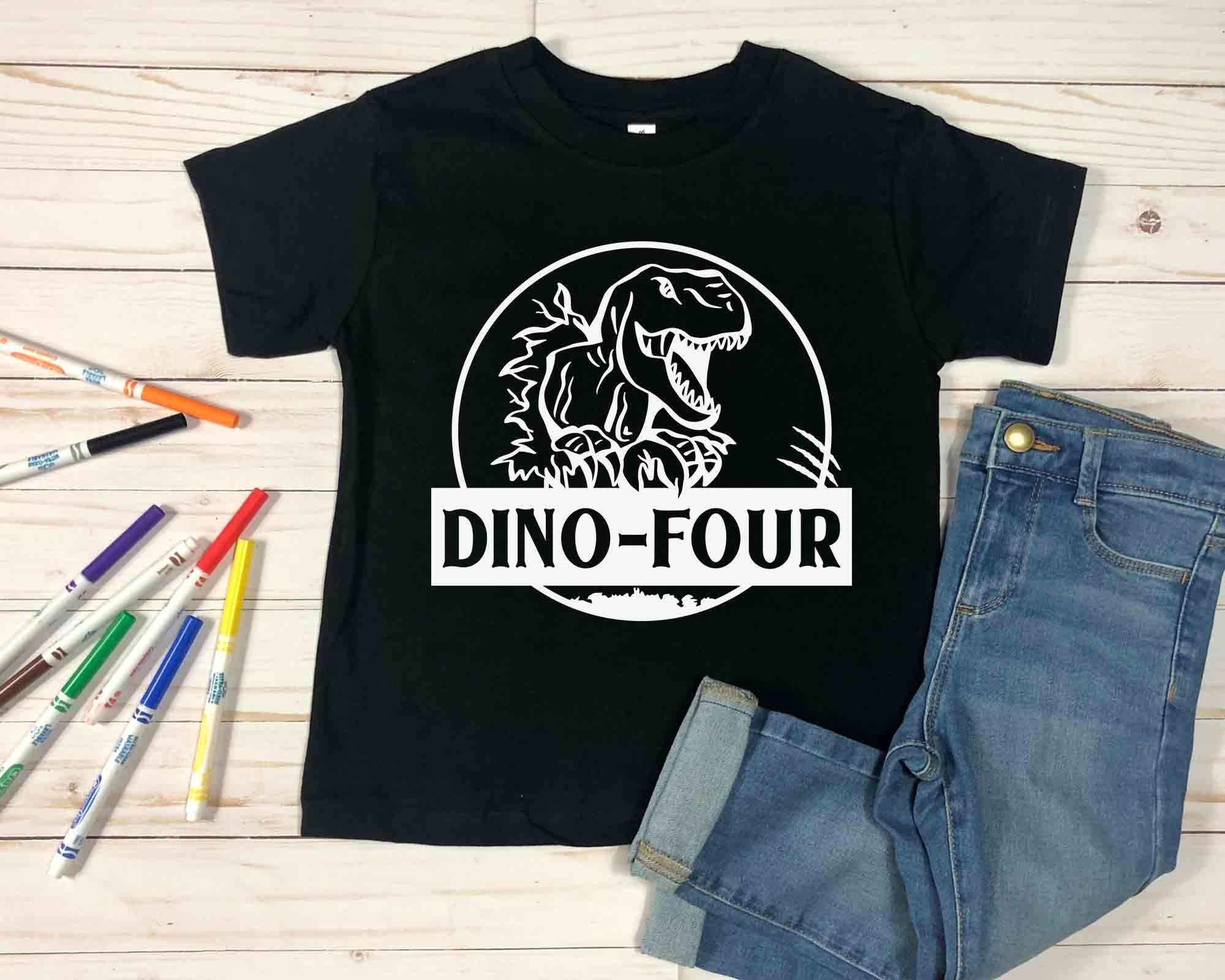 Dino Silhouette Four Square T-Shirt