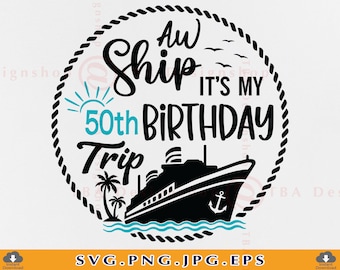 Cruzeiro para comemorar o 50º aniversário (svg, png, jpg, eps)