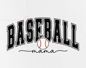 Baseball Mama SVG, Mom Shirt Design (digitaler Download)