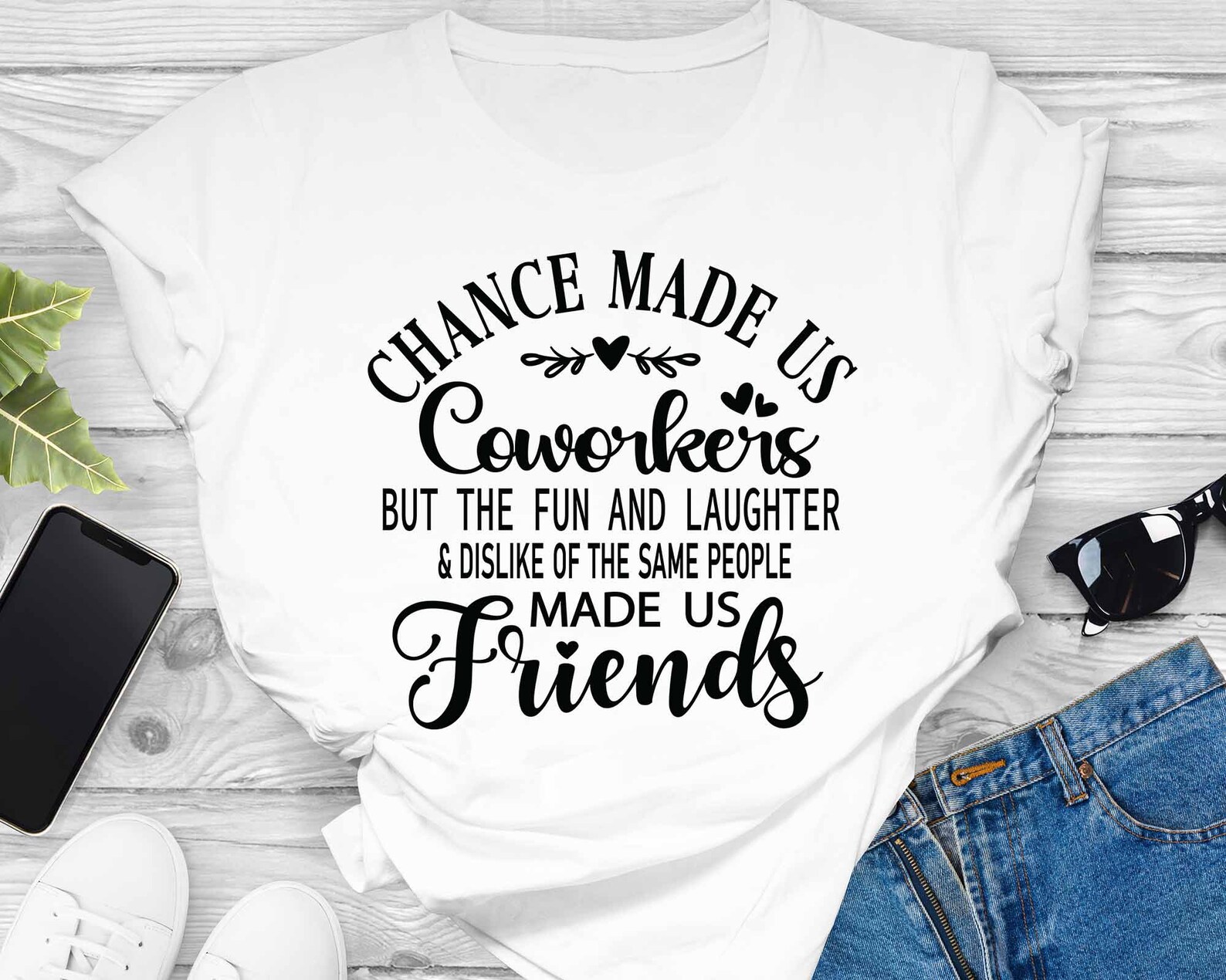 Coworker Friendship SVG, Chance Made Us Coworkers Quote, Cricut Cut ...