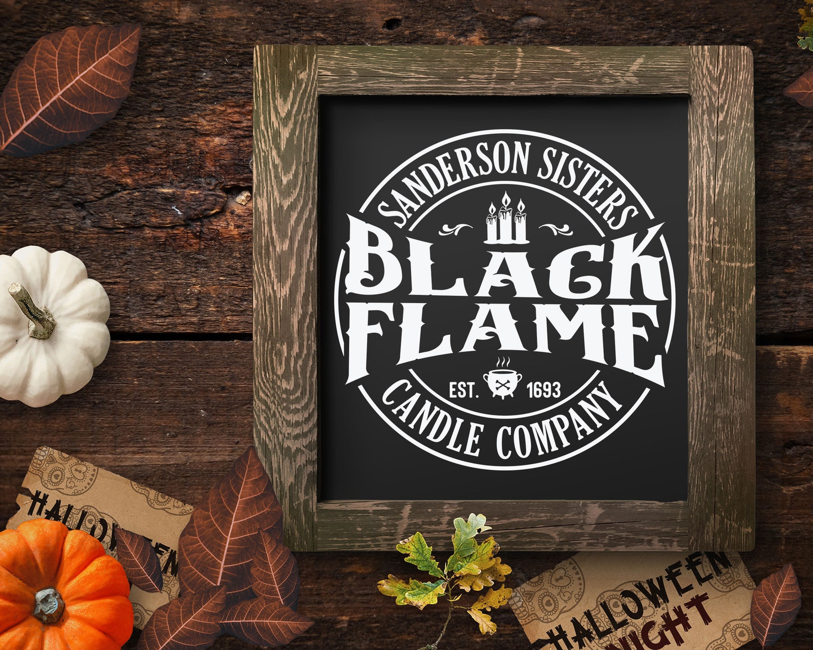 Black Flame Candle Company SVG Sanderson Sister SVG Etsy