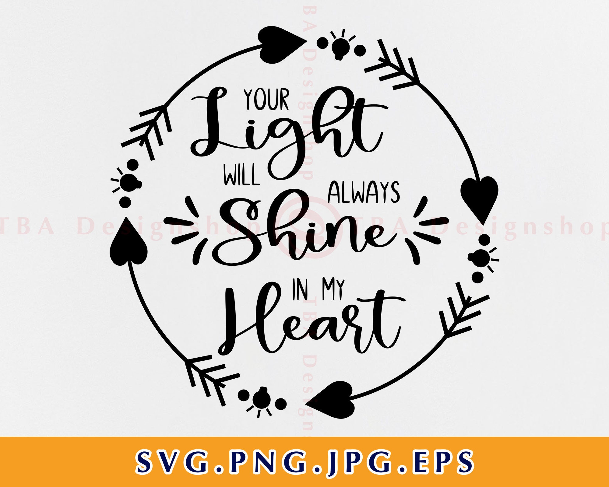 your light is so bright, shine on - Heartstrings Card Company, LLC.
