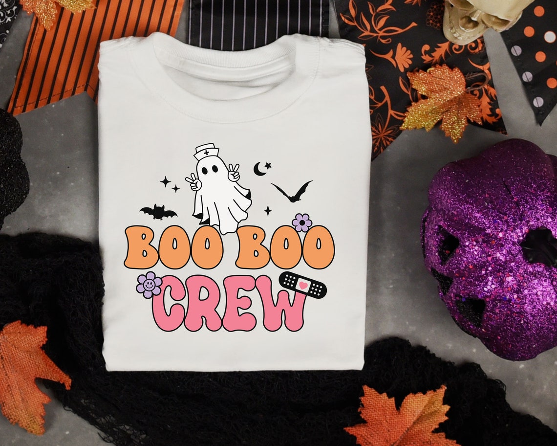 Boo Boo Crew SVG Halloween Nurse SVG Retro Nurse Halloween - Etsy