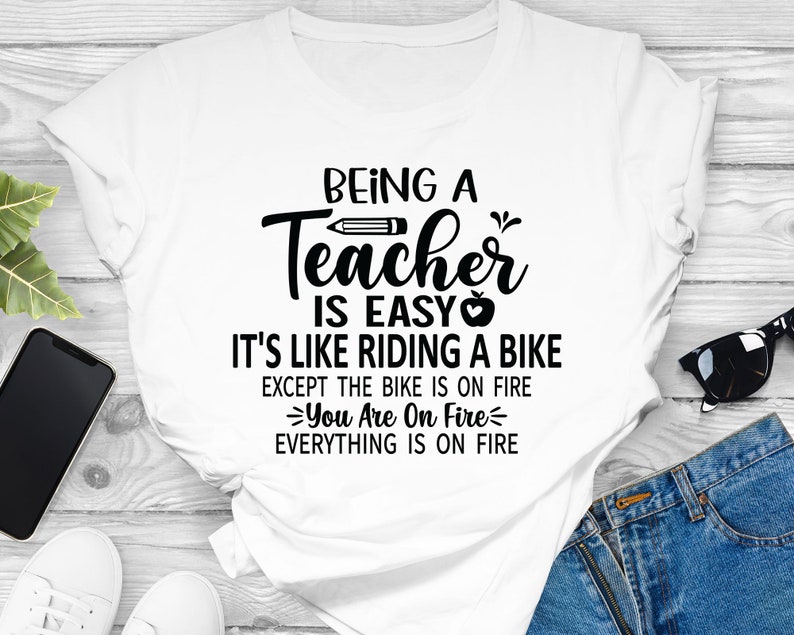 Being a Teacher is Easy Svg Teacher SVG Design Teacher Gifts - Etsy