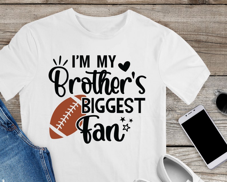 Football Brother SVG Football Sister SVG Im My Brothers - Etsy