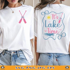 Coquette Lake PNG, It&#39;s Lake Time SVG, Coquette Lake Life Png, Girly Summer Png, Summer Lake Shirt, Lake Vibes, Cut Files Cricut, Svg, PNG