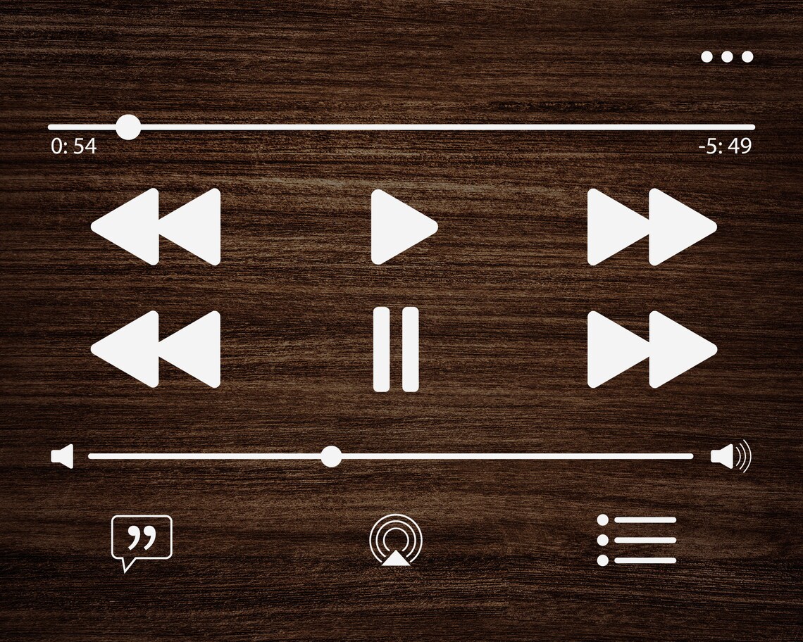 Spotify Control Buttons Audio Control Buttons SVG, Music Player Buttons SVG, Spotify Music ...
