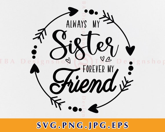 572CF Always My Sister Forever My Friend Book Folding Pattern Cut Fold