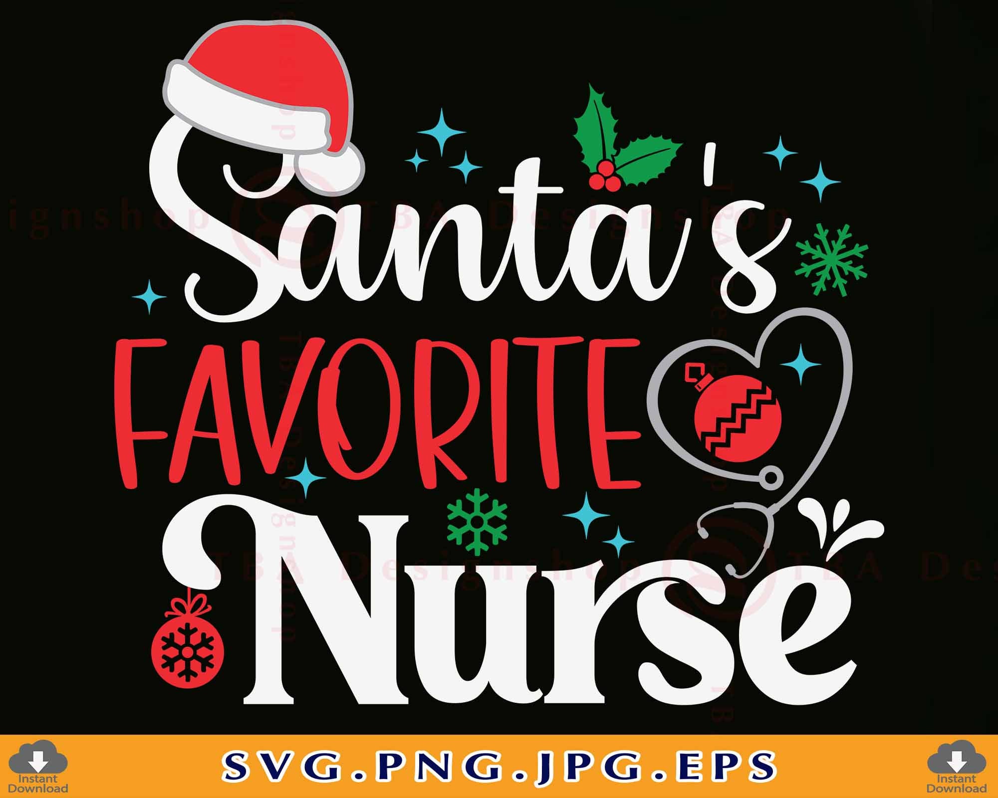Santa's Favorite Nurse Christmas Shirt Santa's Favorite Nurse Christmas Shirt