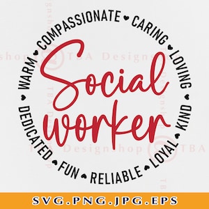 Assistente Social SVG, Presente de Assistente Social SVG, Camisa de Assistente Social SVG, Serviços Sociais Svg, Super Power Svg, Arquivos Cortados para Cricut, Svg, Png