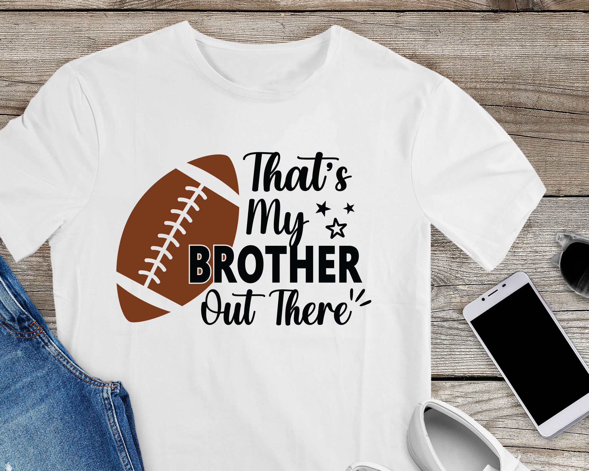 Football Brother SVG Football Sister SVG That's My - Etsy