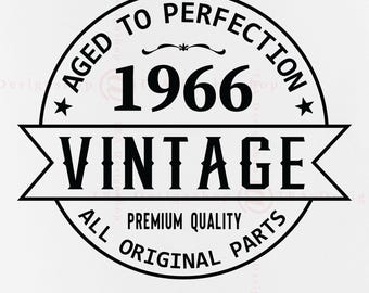 Diseño de camiseta vintage de 1966 (SVG): 60.º cumpleaños (descarga digital)