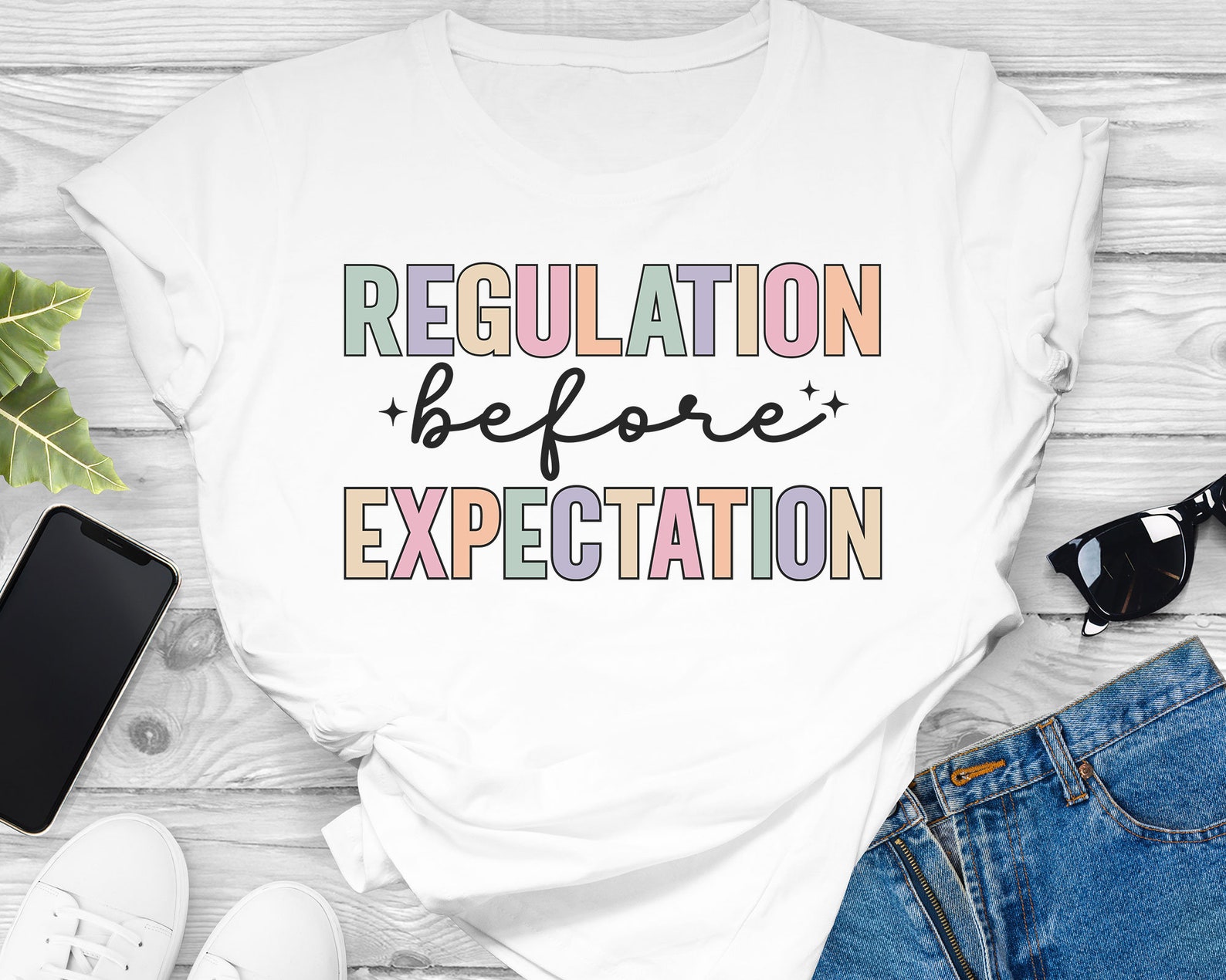 Regulation Before Expectation SVG, Autism Awareness Design (digital ...