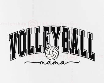 Volleyball Mama Design, Sports Mom SVG PNG, Cut Files (Digital Download)