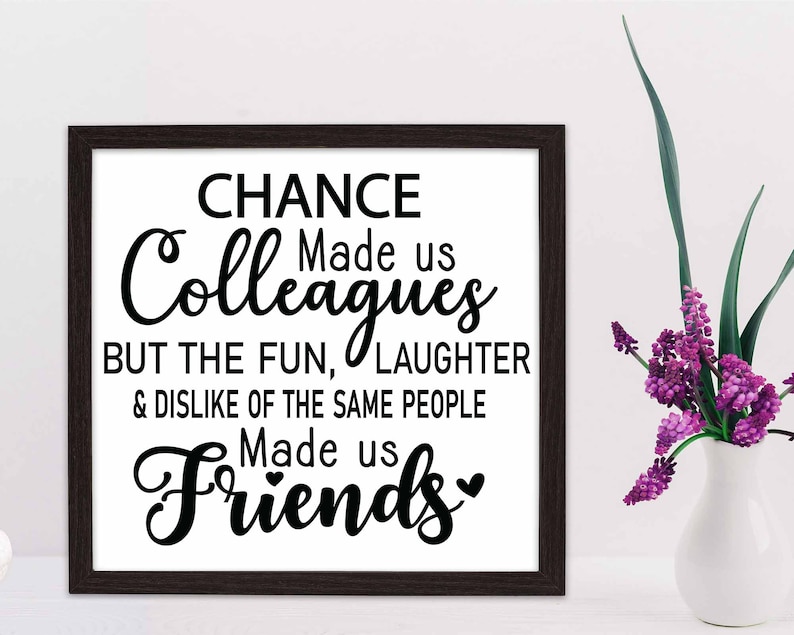 Chance Made Us Colleagues Svg Coworker Gift SVG Colleagues | Etsy