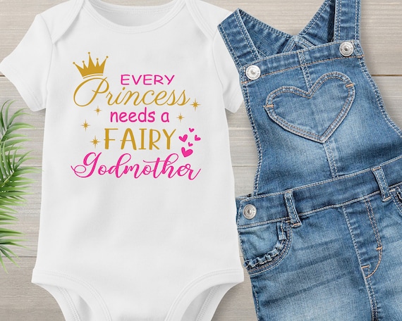 Fairy Godmother SVG, Princess Newborn Gift, Baptism Cricut Files
